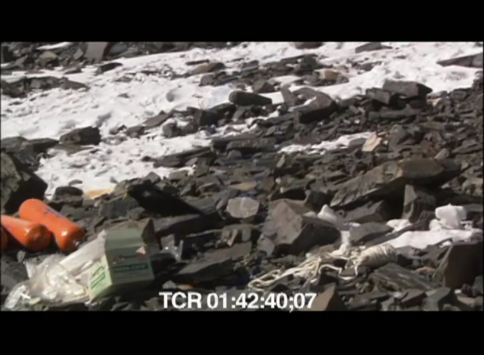 Debris and oxygen tanks scattered on everest 0701149 on Vimeo
