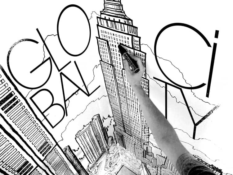 Global City Global City Nyc Drawing City Drawing