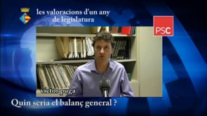 Un any de legislatura: PSC