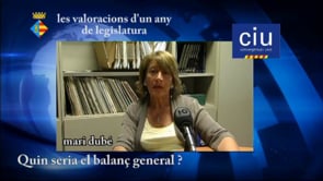 Un any de legislatura: CIU