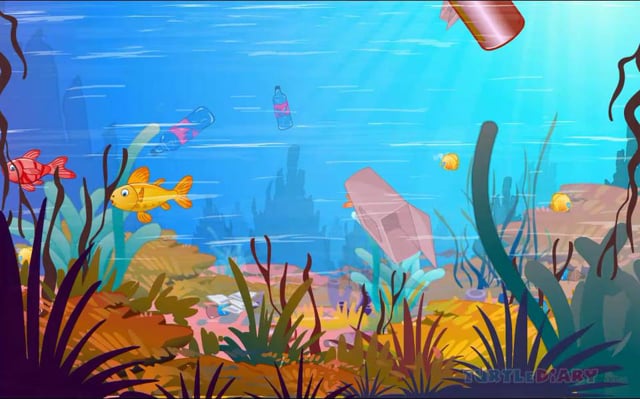 Animated Lesson to learn about Water Pollution at www.turtlediary.com