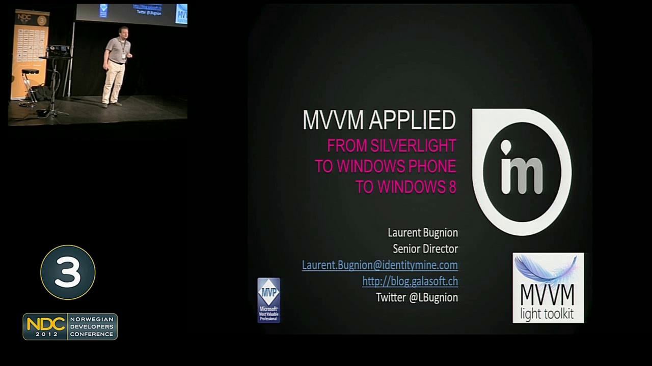 Laurent Bugnion - MVVM Applied: From Silverlight to Windows Phone to  Windows 8