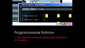 Trzy sposoby wprowadzania rytmów w Cubase 6