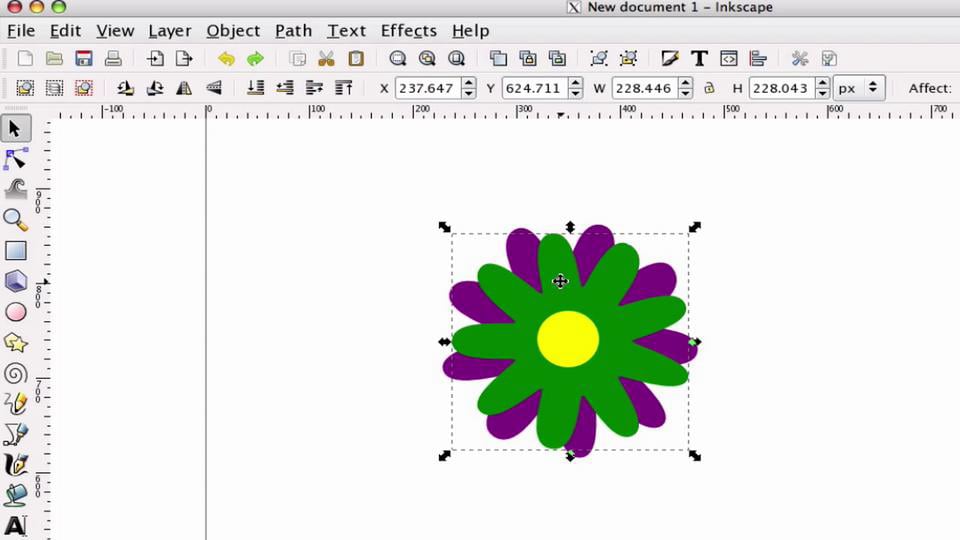 Как обрезать картинку в inkscape