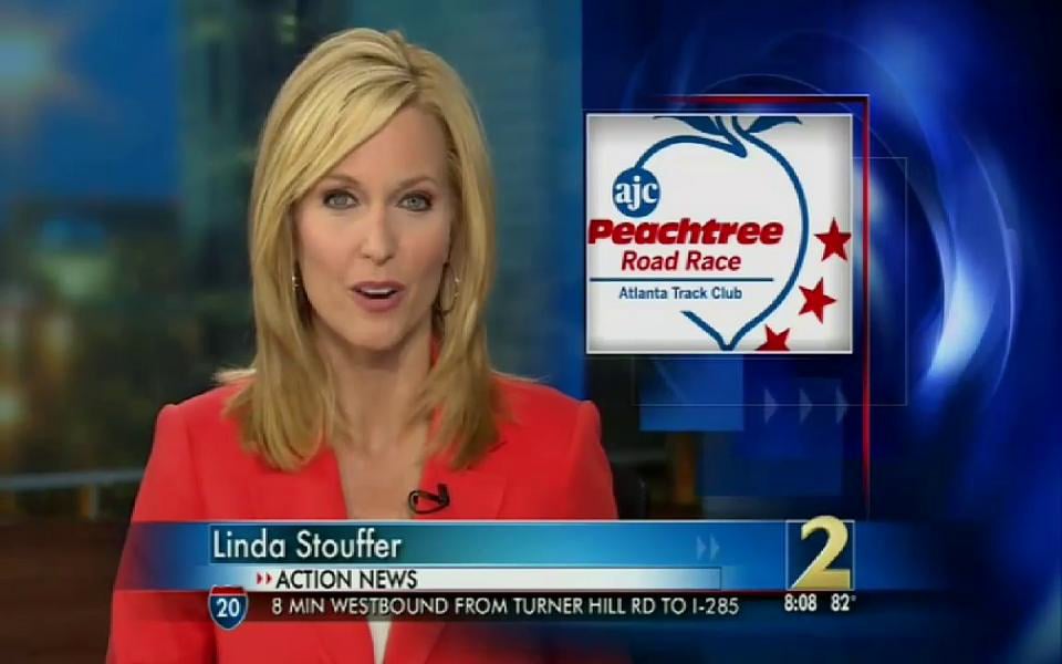 WSB TV Channel 2 Atlanta, GA 2012 Peachtree Road Race News Segment on