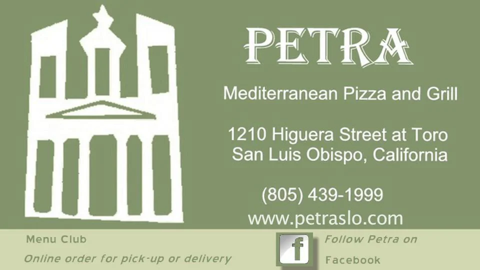 Photos at Petra Mediterranean Pizza and Grill - San Luis Obispo, CA