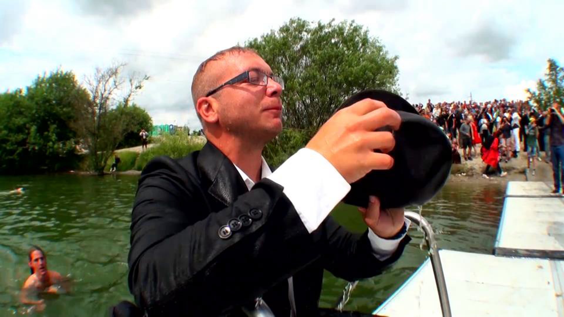 SWIM CITY BLACK TIE