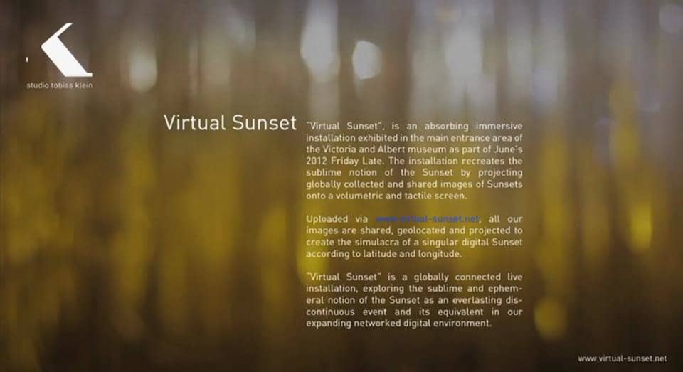 Virtual Sunset on Vimeo