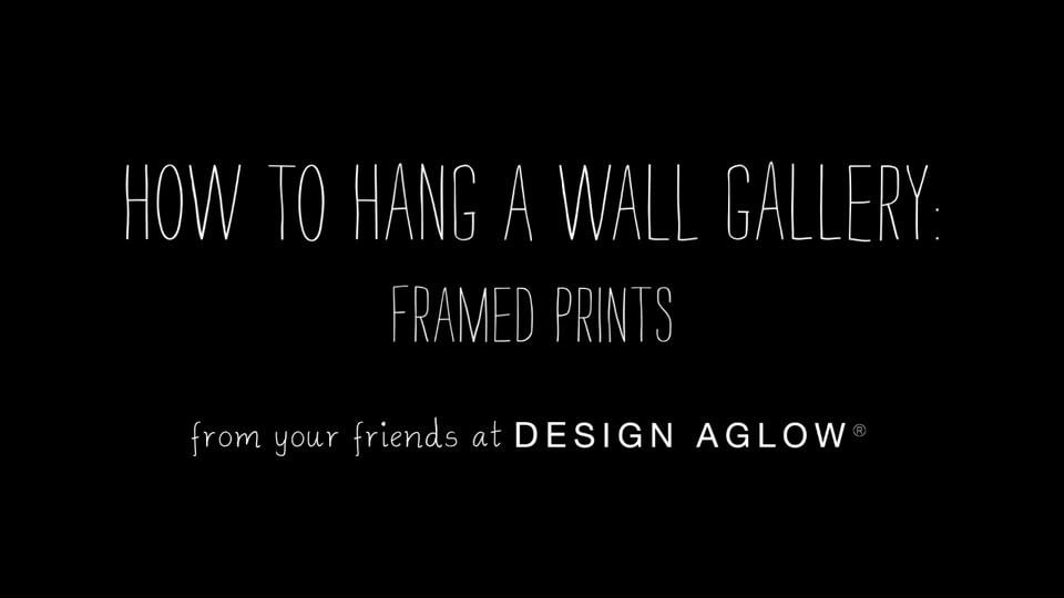how-to-hang-a-wall-gallery-framed-prints-on-vimeo