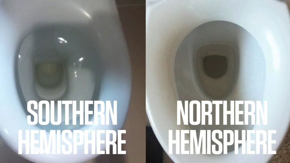 Toilets Flushing in Both Hemispheres on Vimeo