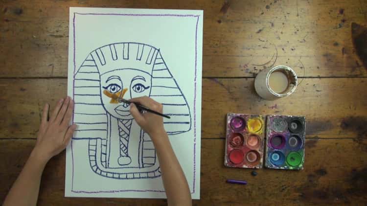 egyptian mummy drawing