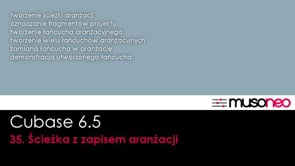 Ścieżka z zapisem aranżacji