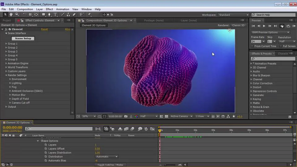 3d проекты after effects