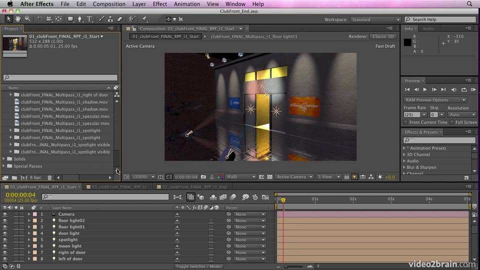 Compositing C4D Multipass Renders in After Effects CS6 on Vimeo