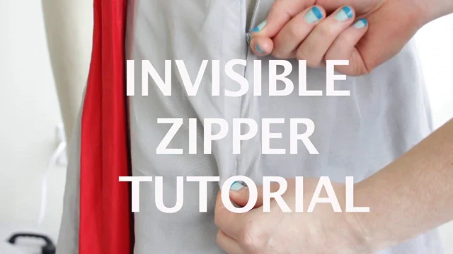 How To Sew An Invisible  Concealed Zipper The Garment Industry Way 