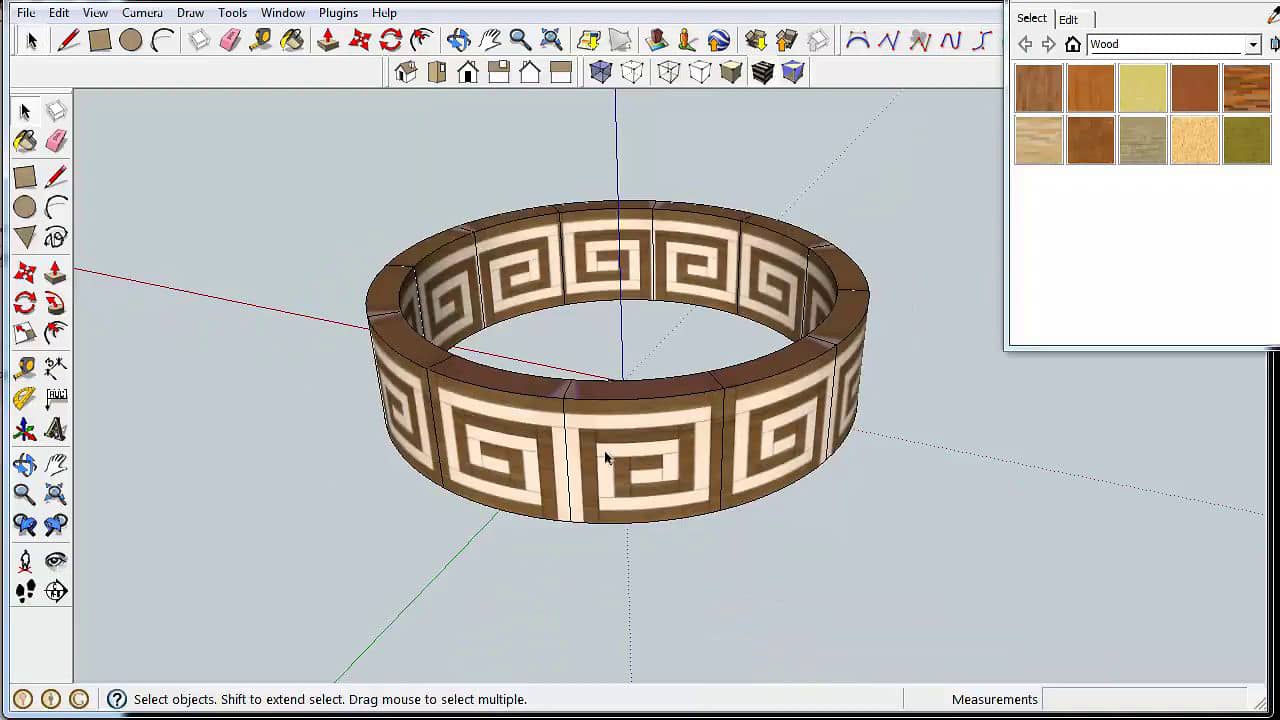 SketchUp Tutorial - visualizing a feature ring after turning (Part 4 of ...