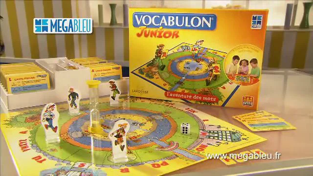 Vocabulon Junior - jeu enfant éducatif : l'enfant apprend l'orthographe et  le sens de mots indispensables - 3 niveaux du Cp au collège - Mégableu