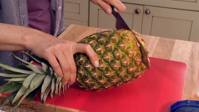 Cutting a Pineapple