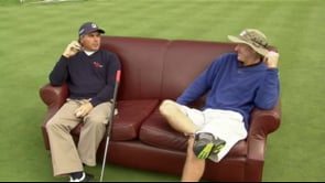 Fred Couples Demonstrates and discusses practice putting with The Big Putt
