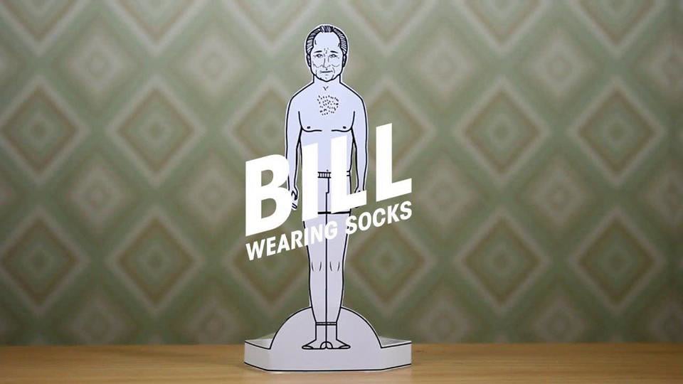 Bill nosí ponožky