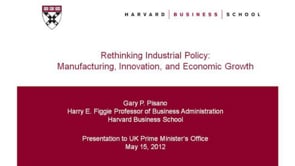 Gary Pisano: Rethinking Industrial Policy
