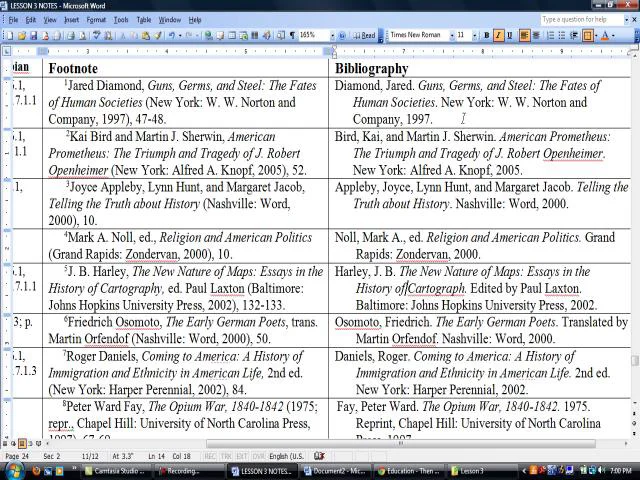 Lecture 3.6 Turabian Footnotes and Bibliography Forms on Vimeo