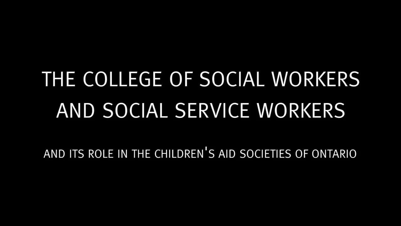 A Discussion about the Ontario College of Social Workers & Social ...