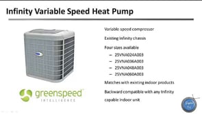 Infinity Series Variable Speed Heat Pump