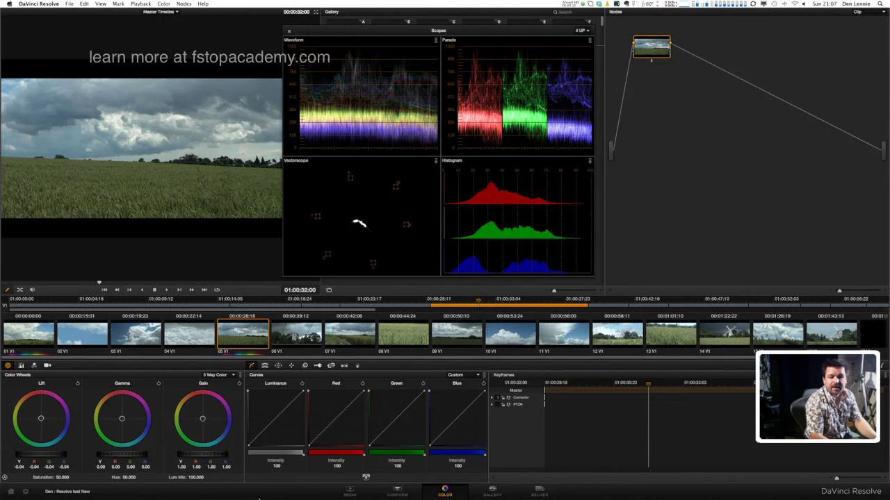 Strawberry deferred color grading. DAVINCI resolve Color correction. Movies Color grading. Color grading in movie.