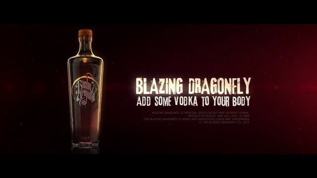 transparent house’s blazing dragonfly vodka spot