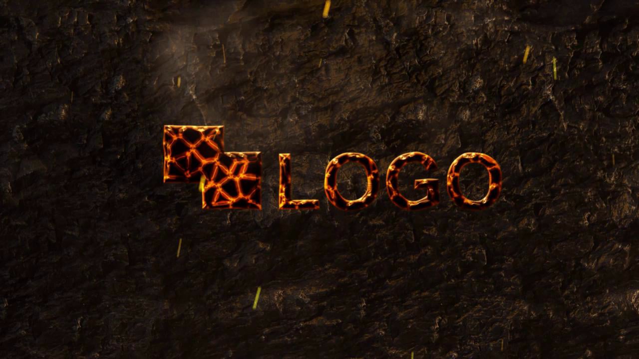 burning logo after effects templates free download