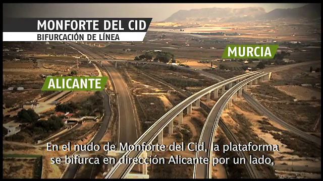 LAV Levante.Tramo Monforte del Cid-Murcia (subtitulado)
