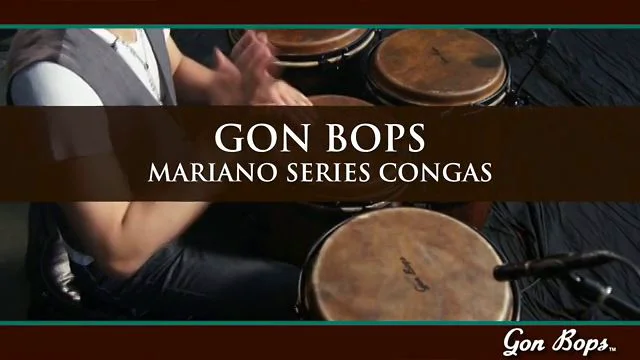 GON BOPS TP0758 パラウッド胴ティアードロップイヤーフープ 海外仕様] Gon Bops Mariano Series Bongos GON-MBBG | DRUM