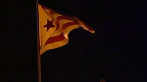 Estelada a Plaça Catalunya