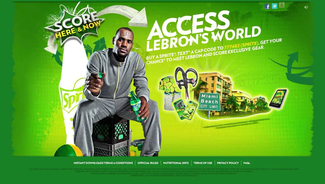 Lebron sprite sale ad