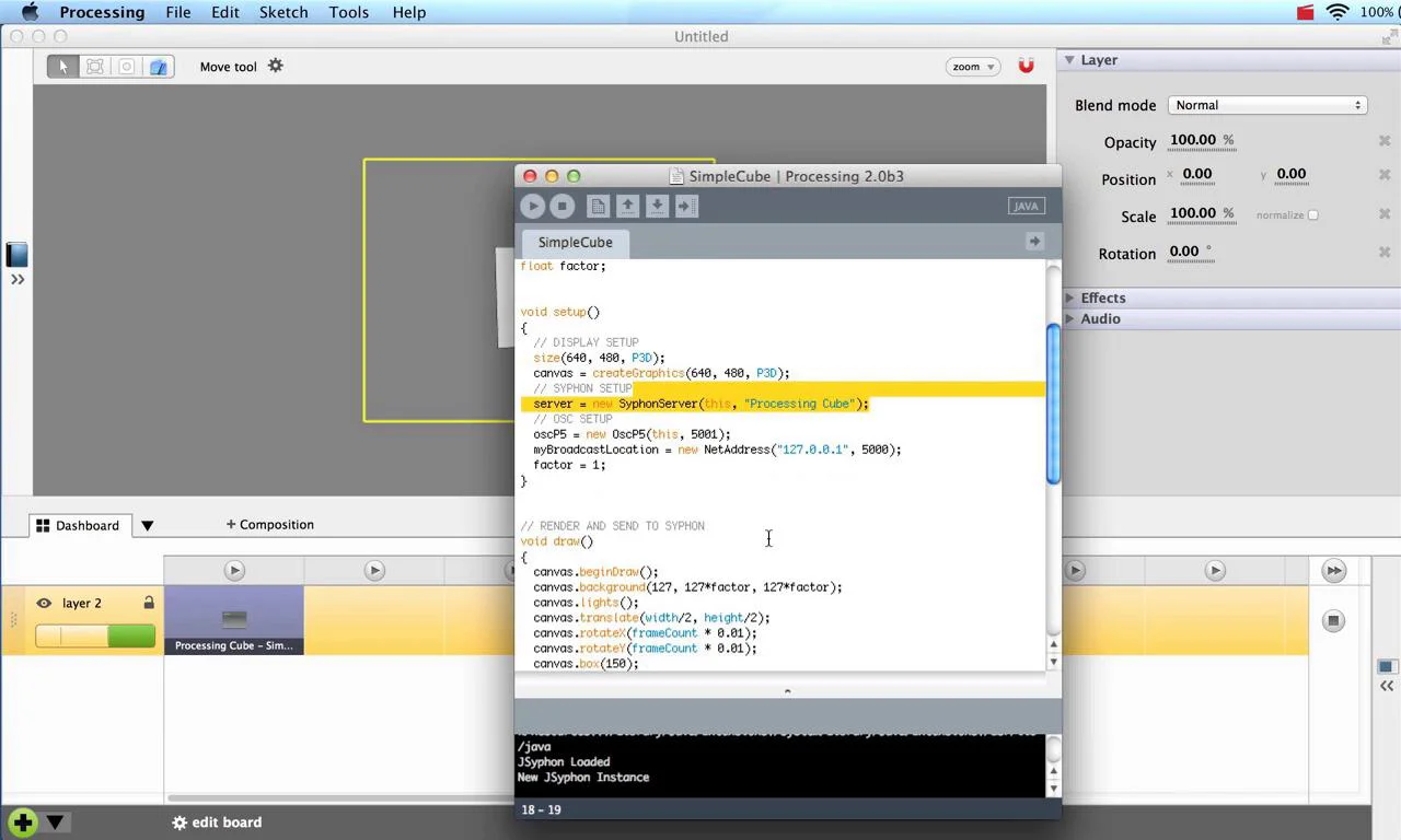 Processing, Syphon & OSC on Vimeo