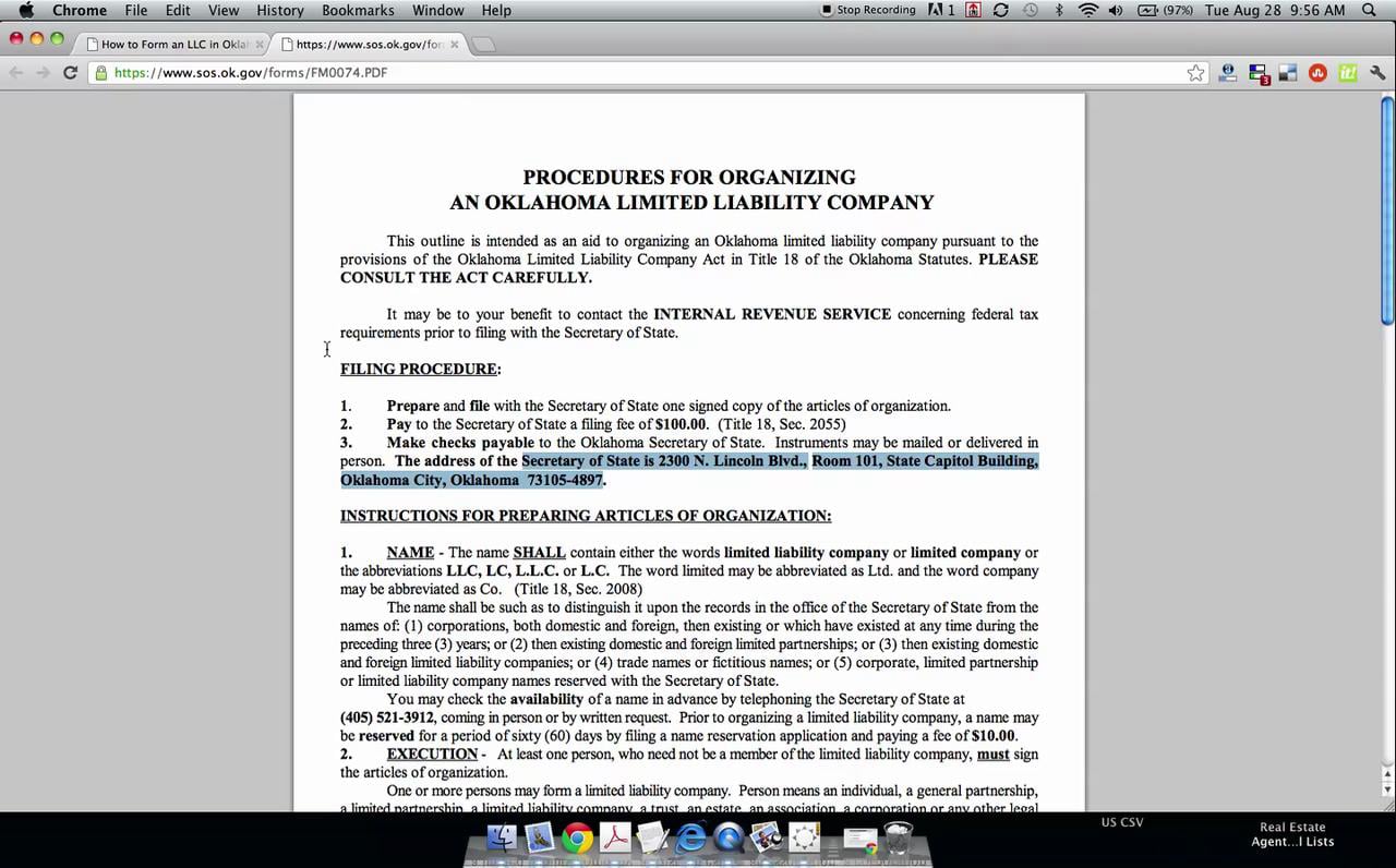 How to Form an LLC in Oklahoma on Vimeo