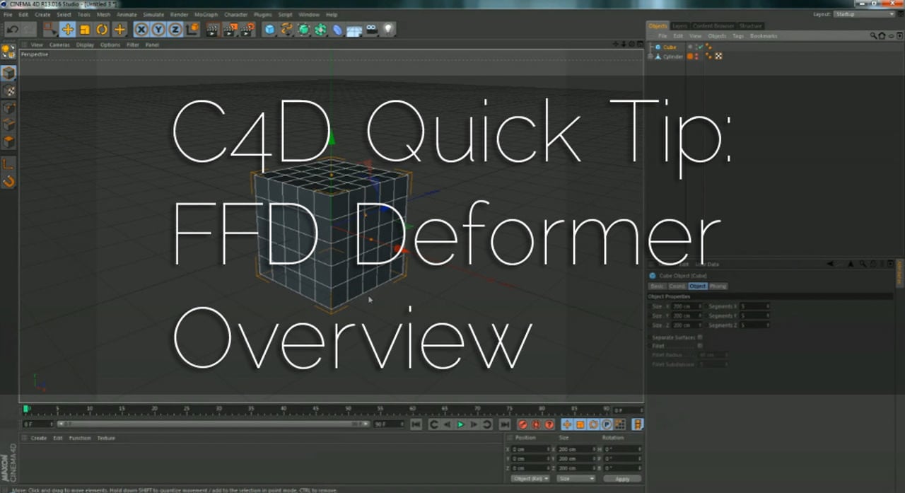 Cinema 4D Deformers - The FFD Deformer | Videos & Movies on Vimeo