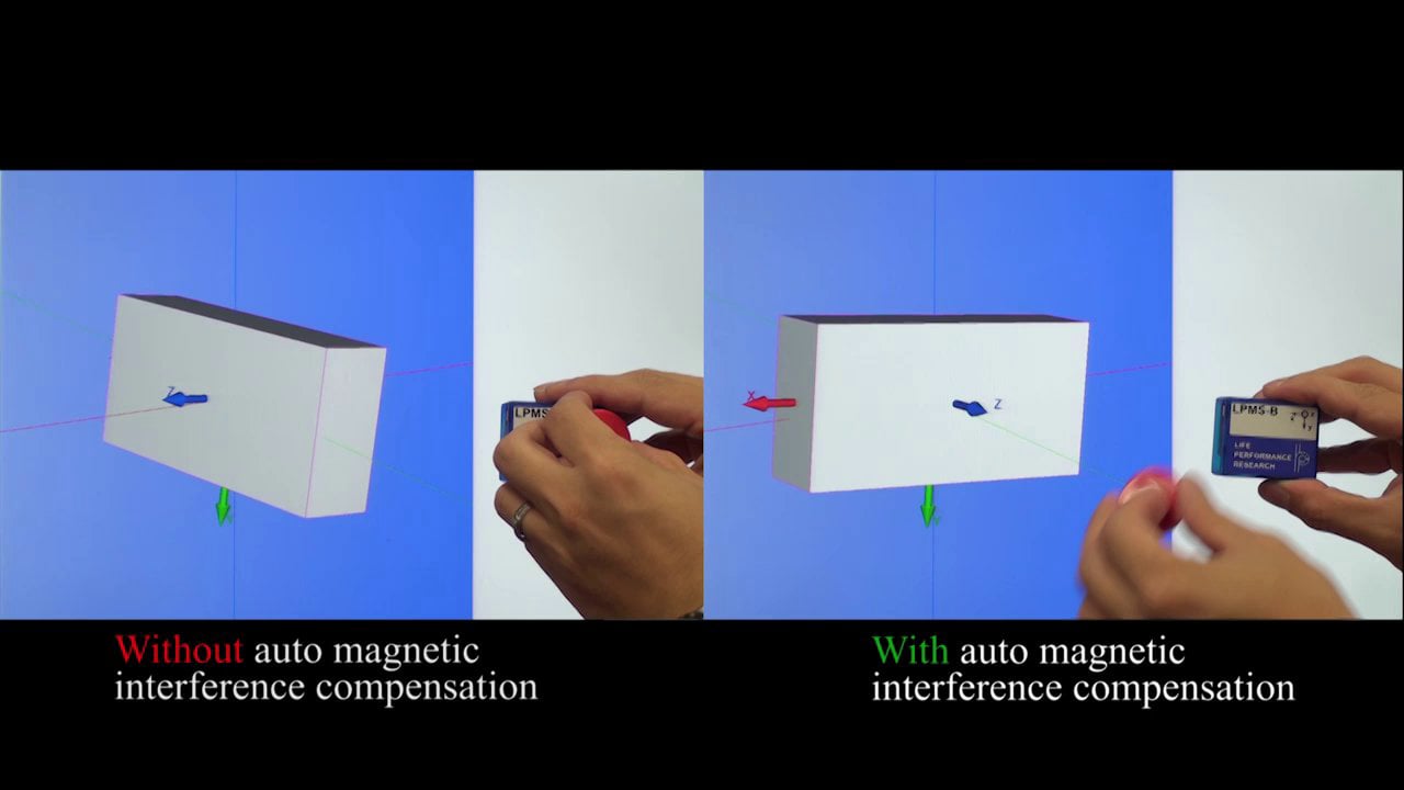 LP-RESEARCH - LPMS-B Automatic Magnetic Interference Compensation on Vimeo