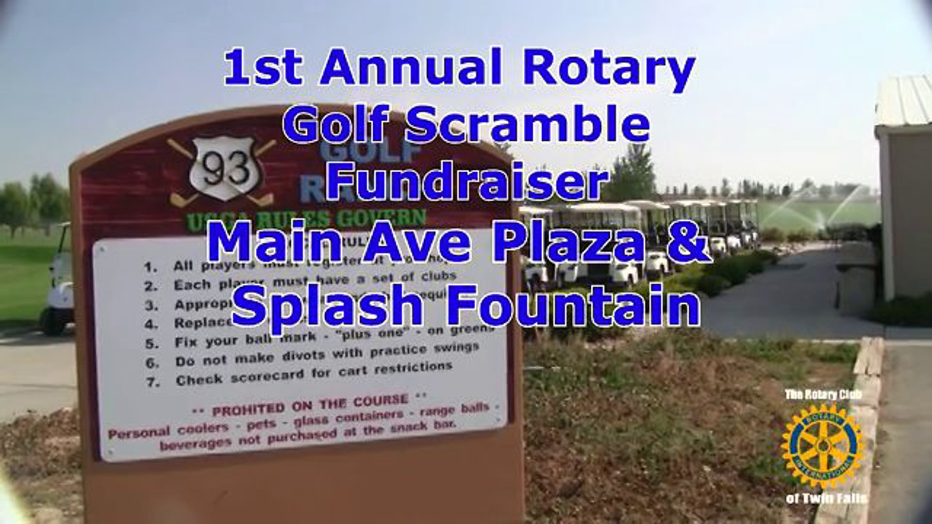 1st Rotary Golf Scramble