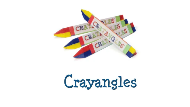 25 Boxes Crayons CRAYANGLE TRIANGLE Coloring Book Party Favor Christmas  Stocking