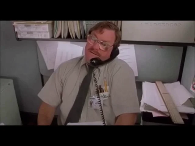 office space milton gif