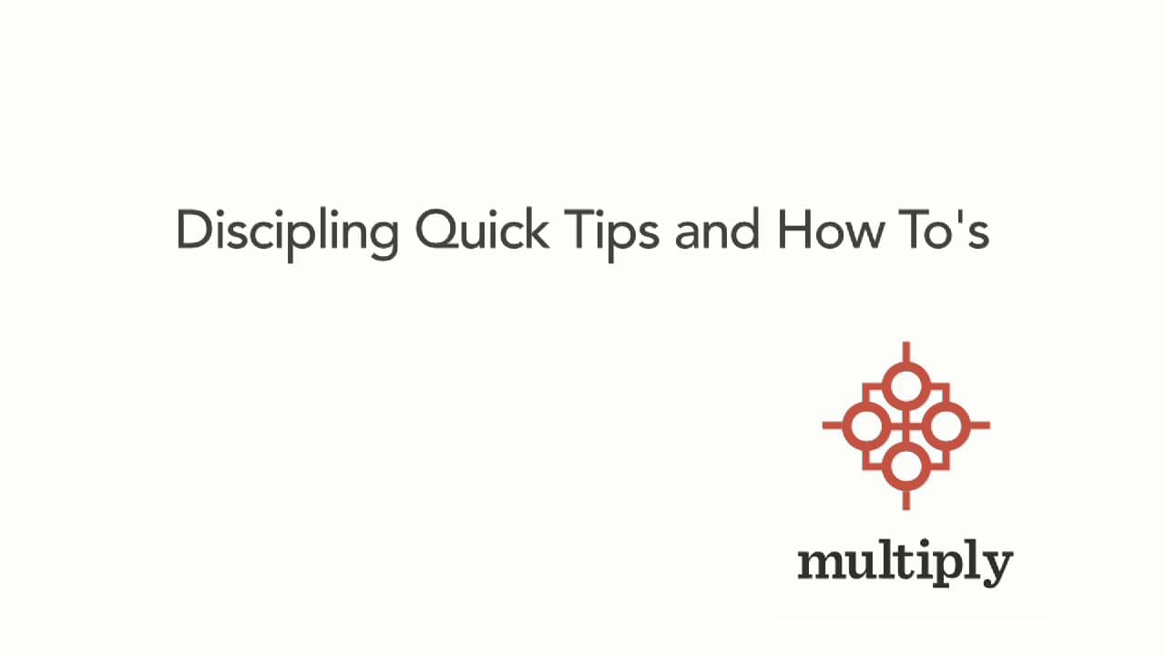 Discipling Quick Tips and How To's on Vimeo