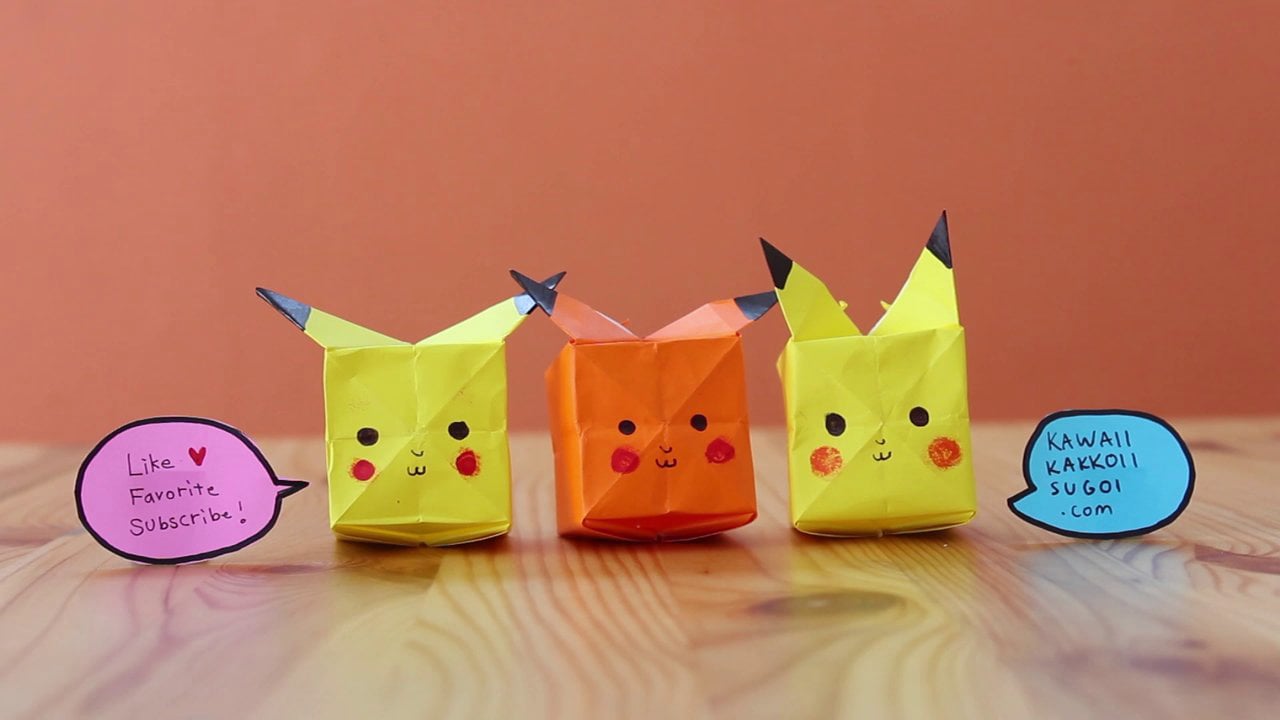 paper pikachu origami