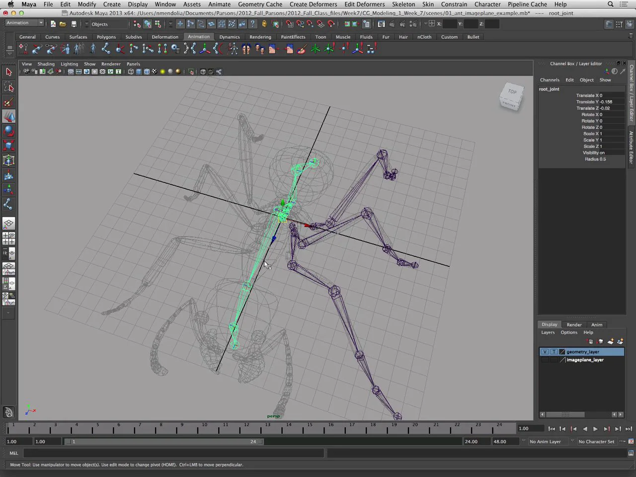 CG1-Week 7-4: Rigging - creating a skeleton rig part 4: making the ...