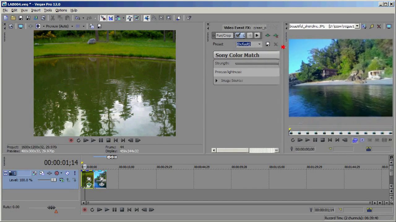 Sony Vegas Pro 12: Color Match, LAB Adjust & Masking on Vimeo
