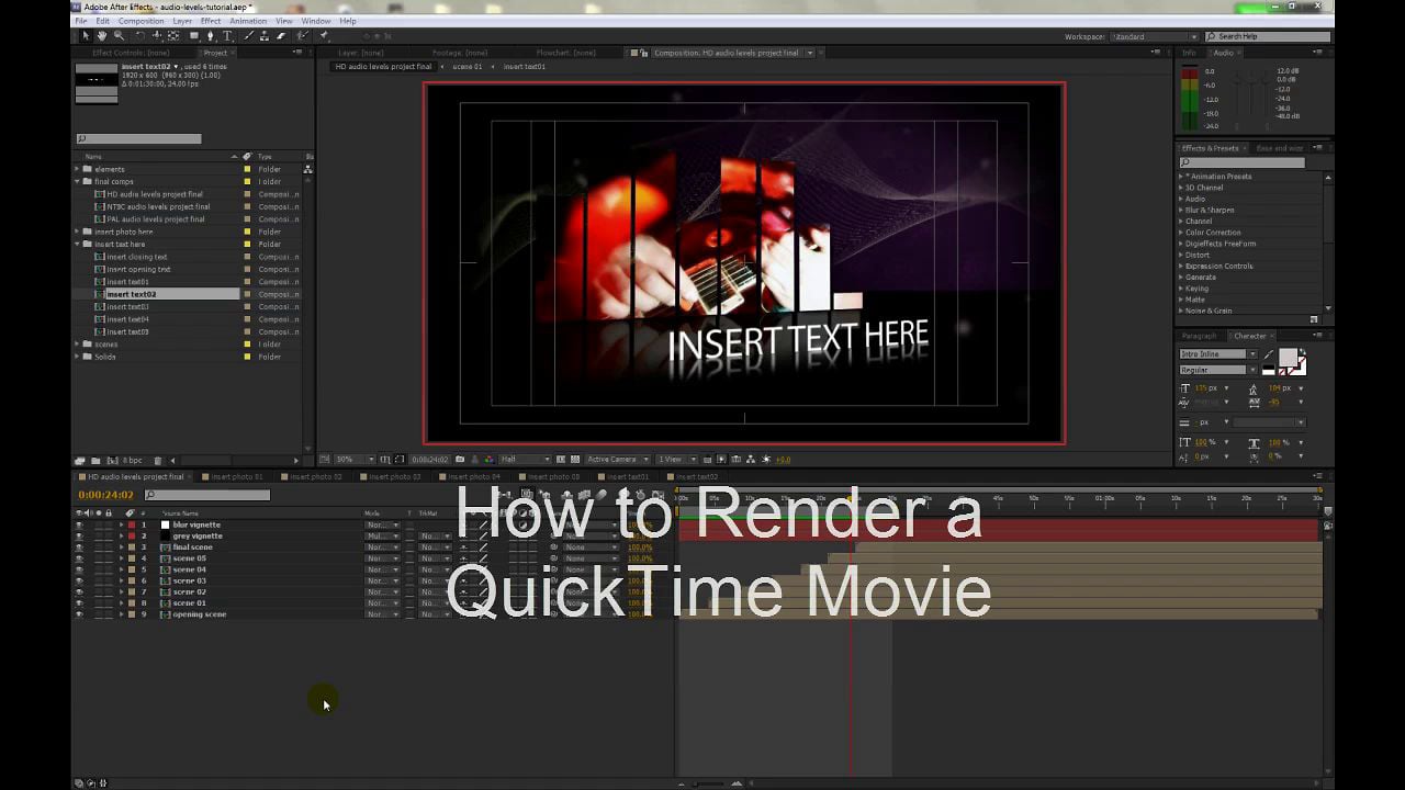 Render a Quicktime Movie on Vimeo