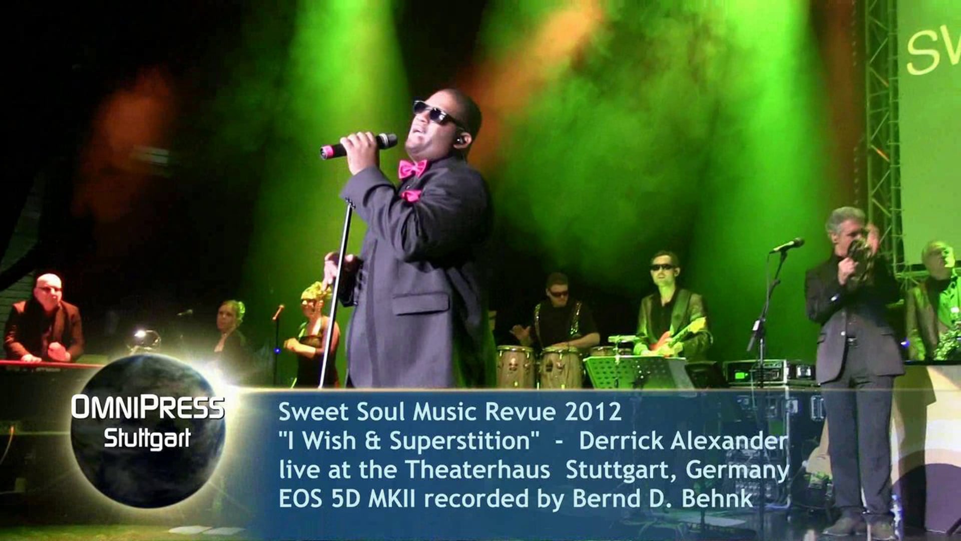 " I Wish & Superstition" Derrick Alexander - Sweet Soul Music Revue 2012 @ Theaterhaus,Stuttgart