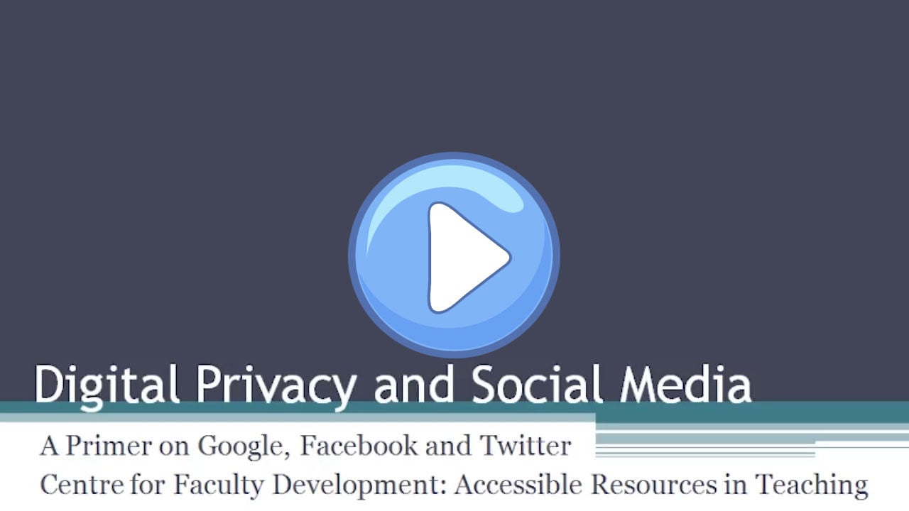 Digital Privacy and Social Media on Vimeo