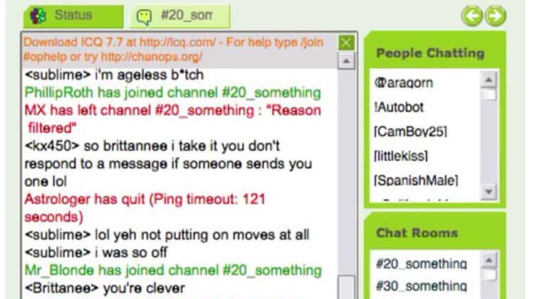 ICQ Chat-page